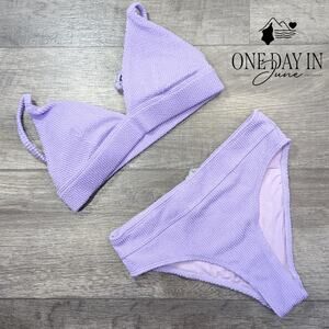 Yukari Smocked Bikini Swimsuit Size M